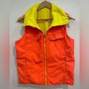 Ralph Lauren Active Reversible Vest Yellow Orange Sleeveless size M